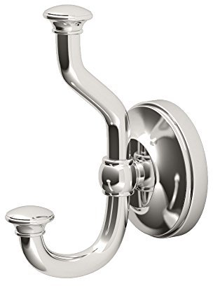 Gatco 4125 Tavern Twin Robe Hook, Polished Nickel