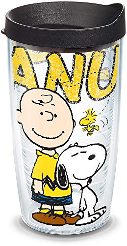 Tervis Peanuts Colossal Becher mit schwarzem Deckel, 473 ml