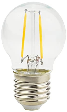 LOOMIC LED Birne E27 10 Stück Filament Fadenlampe WW warmweiß 2 Watt 220 Lumen ersetzt 25 Watt