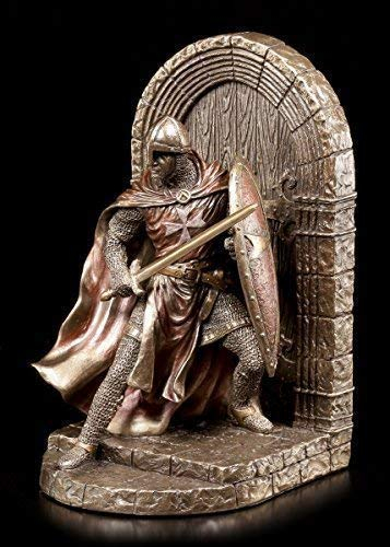 Ritter Buchstütze Links - einzeln | Kreuzritter Figur Deko Veronese