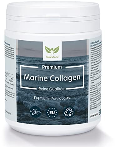 NaturaForte Premium Marine Collagen Pulver 300g – Natürliches Kollagen Hydrolysat Typ 1, proteinreiches Fisch Kollagenpulver (ehem. Nordic Marine Collagen)