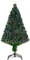 HOMCOM 4FT Pre-Lit Fibre Optic Artificial Christmas Tree Holiday Xmas Décor with Tree Topper Multi-Colour