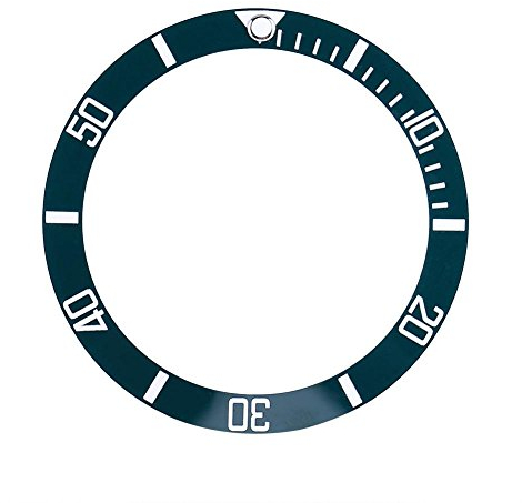 4 Farben Ersatzteile Hohe Härte Neue Keramik Uhr Neue Leichte Uhr Armbanduhr LüNette Einsatz Schleife(Tee grün)