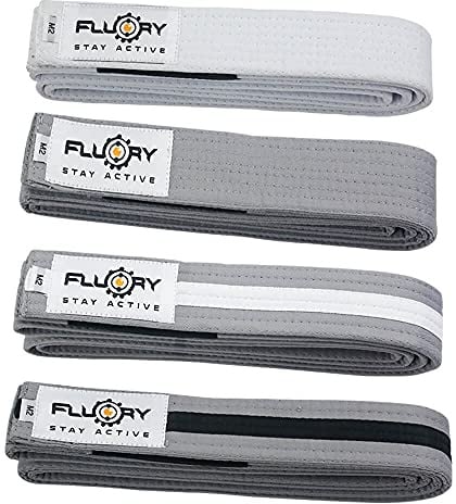 FLUORY BJJ Belt for Kids, Brazilian Jiu Jitsu Belts Made of 100% cotton