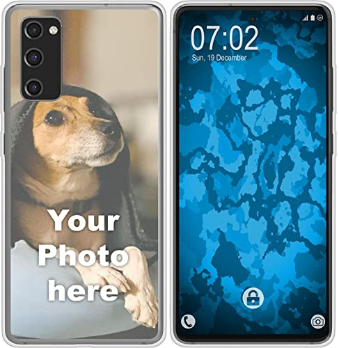 PhoneNatic Case kompatibel mit Galaxy S20 FE Personalisierte Handyhülle Clear zum selbst gestalten mit eigenem Foto