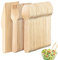 300 Pièces Couverts en Bois Biodégradables, Couverts de Bois Durable, Couverts en Bois Set, Bois Couteau, Biodégradables, pour Les Pique-Niques, Barbecues, Fêtes