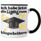 Trendation - Bachelor Geschenk Abschluss Tasse Spruch Master Abitur Abi Graduation Bestanden Prüfung (Schwarz)