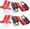 RUNCCI-YUN 4pcs Connettore di batteria 50A 600 V Batteria a Connessione Rapida 50A per Auto, Rimorchio, Caravan, Nave, Furgone, Modalità, Modi Moto, Winch Trailer Verricello(rosso)