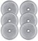 Sivaphe 6 Pack French Press Replacement Filter Screen for Universal 350 ml / 12 oz / 1-2 Cup French Press Coffee Makers, Reusable Stainless Steel Mesh Filters, Includes Metal Center Ring(12 oz)