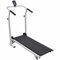 Gecheer Mini-Laufband Klappbar Fitnessgerät Sport Tretmühle Treadmill Die Zwei Schwungräder 93x36 cm Schwarz