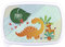 LolaPix Tartera Infantil. Fiambrera Infantil Personalizada. Caja merienda con Nombre y Curso. Apta para microondas y Libre de BPA, filatos y Metales Pesados. Varios diseños.Dino Jirafa Infantil