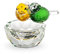 LONGSHENG - SINCE 2001 - Kristall-Vogelfiguren, Briefbeschwerer, Glas, Basteln, Miniatur-Figur, gelb, grün, Bräute, Kindergeschenk, Heimdekoration, Hochzeitsdekoration