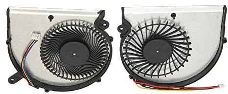 Ventilateur de Refroidissement CPU Refroidisseur GPU Remplacement 4 Broches pour pour Aero 15 15X pour Ordinateur Portable Aero 14 RP64W RP65W (Ventilateur CPU et GPU)