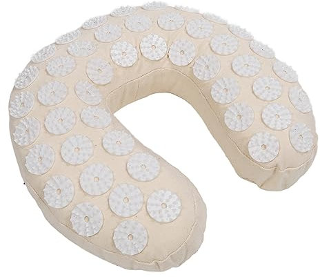 YUYTE Akupressur Nackenkissen, U förmige Akupunktmassage, Lindert Schmerzen, Memory Schaum Nackenkissen, Reisen Kissen, Lindert Nacken und Rückenschmerzen, Nagelkissen Iplikator Entspannungskissen
