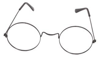 Ciao- Occhiali Harry Potter tondi Originali Wizarding World (Senza Lenti) Travestimento, Colore Nero, 20570