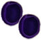 Soulnioi Natürliche Achat-Untersetzer für Getränke, Geodenstein-Untersetzer, Achatscheiben, Trinkgeschirr, Bar-Glasuntersetzer für Couchtisch für Zuhause, Einweihungsgeschenk (Amethyst*2)