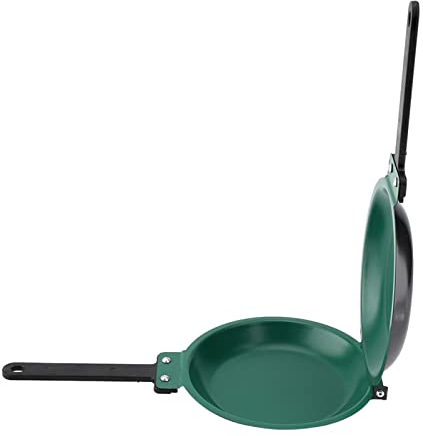 Qiilu Revestimiento de Acero de Titanio de Doble Cara Sartén con Tapa Máquina para Hacer Tortitas Utensilios de Cocina para el Hogar Sartén para Tortitas de un Lado Máquina para Hacer