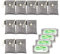 10 Packs Fonday Bamboo Charcoal Deodorizer Bags(100g each) with 4 packs fridge deodorizer, Odor Eliminator & Absorber Air Purifying for Gym Bag Shoe Car Pet Closet