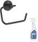 GROHE Dérouleur de Papier Mural WC Start Noir Mat + nettoyant GrohClean