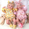JIZHI Reborn Puppen Zwillinge Mädchen 20 Zoll 50cm Realistische Baby Puppen die echt Aussehen Realistische Neugeborene Baby Weich Body Lebensechte Babys Puppen(Blumen)