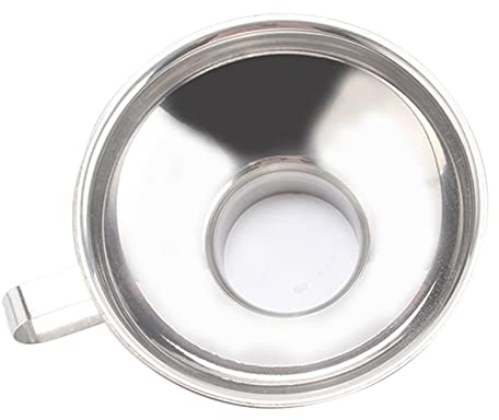 HLDMUXBF For une utilisation en cuisine, entonnoir en acier inoxydable avec filtre à large ouverture for huile, vin, entonnoir à large ouverture for la mise en conserve des outils de cuisine, des gadg