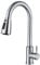 Cieex Kitchen Tap Mixer Tap Single Lever 360° Swivel Sink Tap Kitchen Taps with Pull Out Spray High Arc Faucet for Sinks with Thickness of Less Than 3.8 cm