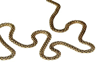 Dekorative Schlangenkette 5 mm Gold Meterware 100% Eisen