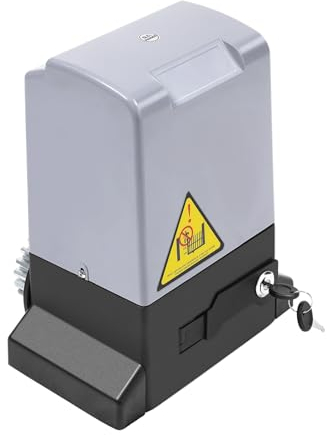 Soudesileim Schiebetorantrieb Torantrieb Set, Antrieb Toröffner für 2000kg Schiebetore,Garagentorantrieb mit 2 Fernbedienung (Nur Schiebetoröffner,750w)