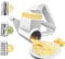 BlueEour Cheese Grater, Rotary Cheese Grater With Three Grater Barrels, Food Grade Stainless Steel Cheese Grater Rotary, Manual Cheese Grater Suitable For Cheese Cheese Chocolate