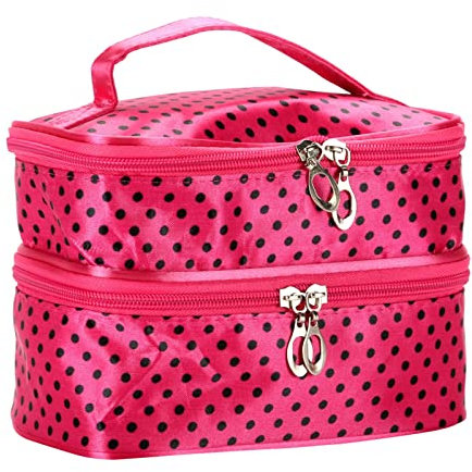 CCOOfhhc Frauen Große Kosmetik Make-up Tasche Fall Reise Doppelt Kulturbeutel Waschbeutel Rose Rot Aigner Taschen Damen Groß (A, One Size)