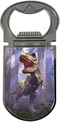3D LiveLife Flaschenöffner - T-Rex Szene von Deluxebase Lentikular 3D Dinosaurier Magnetischer Flaschenöffner Kühlschrankmagnet Flaschenöffner für Bierflaschen und Barzubehör für Zuhause, Reisen und