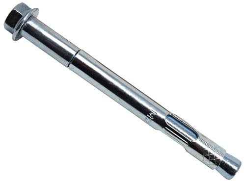 MasonMate MAMSAM12129 Hex Nut Sleeve Anchor M12 x 129mm (25) Bolts, Silver