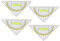 Geodreieck,4 Stück Geodreieck Grundschule mit Griff,Geodreieck 16cm Zeichendreieck Winkelmesser, Geeignet für Studenten Büro Designer Malerei