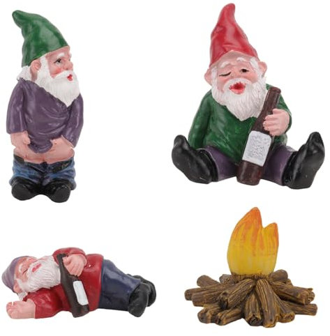 SUPVOX 4pièces Décorations De Micro-Paysage Nains Résine Bricolages pour Jardin Miniature Et Décoration De Plantes Pot