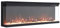 40/50/60Inch Media Electric Fireplace Wall Recessed Inset Fire 3 Sided Panoramic (50 Inch 3 Sided Glass)
