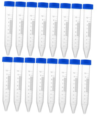 JEWEDECO 30pièces Lot De Tubes à Centrifuger Bouchons à Vis Et Couvercles Pour Essais Biologiques Et Chimiques