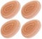 Pongnas Detangling Brush, 4pcs Wheat Straw Hair Brush Egg Shape Detangling Brush Portable Styling Comb Hair Brush for All Hair Types