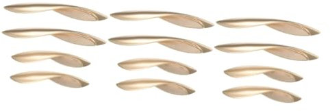 jojofuny 3 Sätze Hardwaregriff Küchengriffe Kitchen Handles Door Knob Schrankbeschläge Schranktürknöpfe Silber Schubladengriffe Abs Kommodenknöpfe Türgriffe Zinklegierung Golden 4 Stück * 3