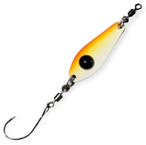 Troutwerk Spoon 3,1cm 2,4g - Forellenspoon, Troutwerk Farbe:rot/gelb/weiß/schwarz