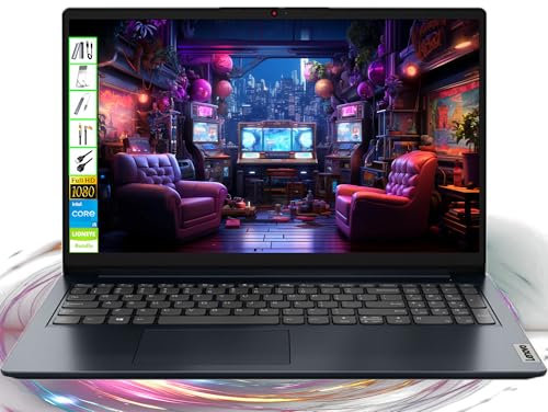 Lenovo IdeaPad 15 inch Touchscreen Laptop | 15.6 FHD Computer | 40GB RAM | 2TB SSD & 128GB Portable SSD | Intel 10-Core i5 CPU | Webcam | USB-C | Wi-Fi | Bluetooth| AI-Powered Windows 11| LE Bundle
