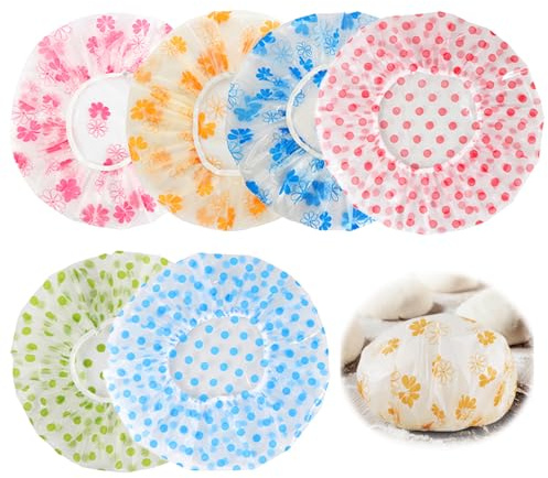 6 Bowl Covers Bread Proofing, Reusable Elastic Plastic Sourdough Dough | Adjustable universal fit, fruit vegetable fresh keeping, stretchable material, baking accessory, rising cover, food storage