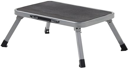 MasterWorx MasterWorks Folding Step Stool, Foldable Caravan Step Platform | Anti-Slip Surface, Max Load, Compact, Easy-to-Store, Home, Kitchen, Garage & Caravan Use