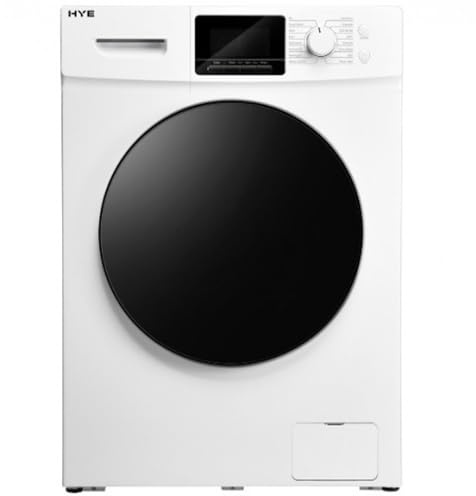 HYE Washing Machine - Washer, 12KG Drum, 1400RPM, A Energy Rating, Freestanding Design, Quiet 76 dB Operation, 16 Programmes, Super Quick & Eco Wash, White - W0112WT14W07 | A Energy Rating, 60CM Width, Freestanding, Quiet 76 dB Operation, 16 Programs, Quick & Eco Wash, Perfect For Busy Households
