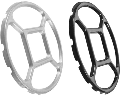 GALPADA Anillos Ollas Pequeñas Wok de Aleación para de Soporte Resistentes Temperatura y Estables Paquete de 2 Piezas Ideales para Cocinar para Cocina de Gas