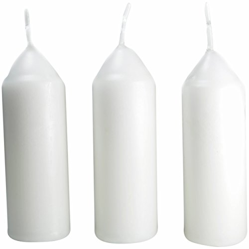 UCO Unisex Kerzen, 3 Stück, weiß, Einheitsgröße