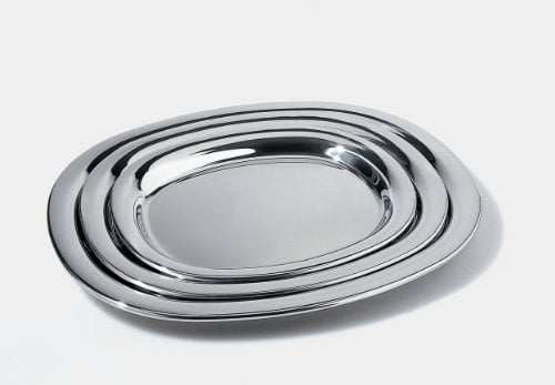Alessi Piatto da Portata in Acciaio Inossidabile 18/10, Lucido, 30 cm