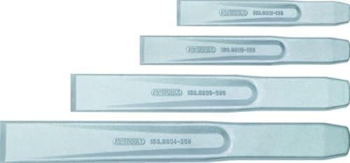 KS Tools 156.0690 Serie di Scalpelli Piatti per Meccanica, 4 Pezzi