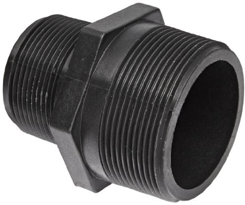 Banjo RN200-150 Polypropylene Pipe Fitting, Reducing Nipple, Schedule 80, 2 NPT Male x 1-1/2 Length