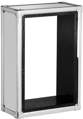 Premier Housewares Stainless Steel Crocodile Effect Wall Cube, 61 x 41 x 21 cm