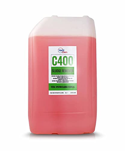 Concentrated Sludge Remover - Boiler Central Heating System (C400 25L) | C400 Central Heating Sludge Remover 500ml Concentrate - treats a standard heating system up to 100L Removes Sludge Suitable f